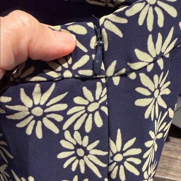 THE GREAT. Navy and Cream Floral Men's Dress Pants